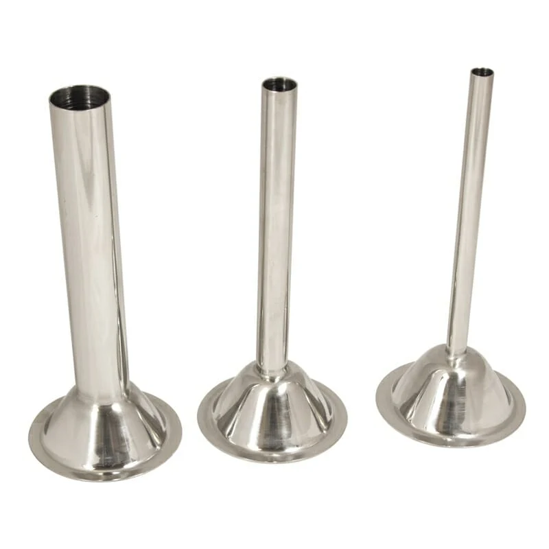 #22 Stainless Steel Stuffing Tubes, Set of 3