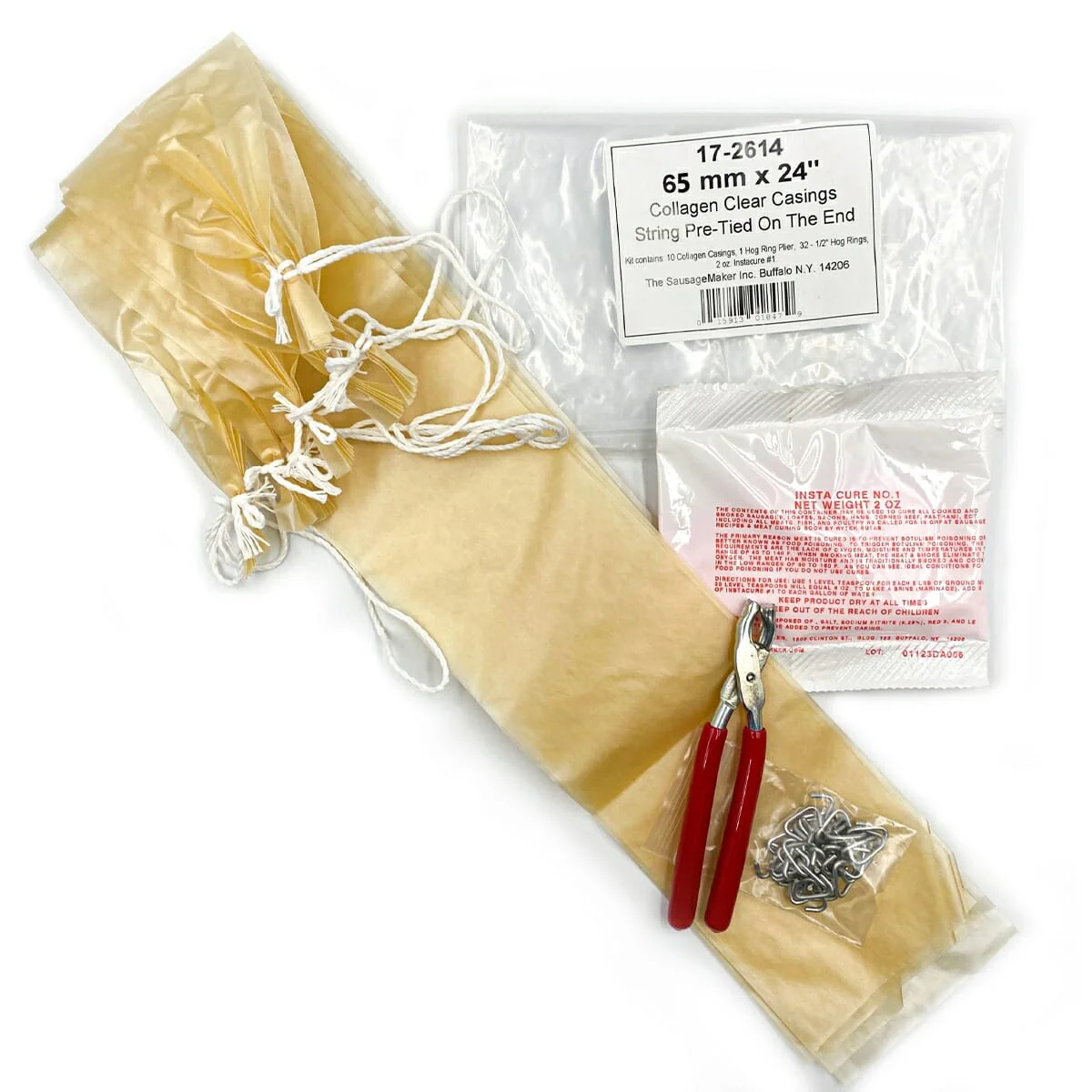 65mm x 18" Collagen Casings Kit