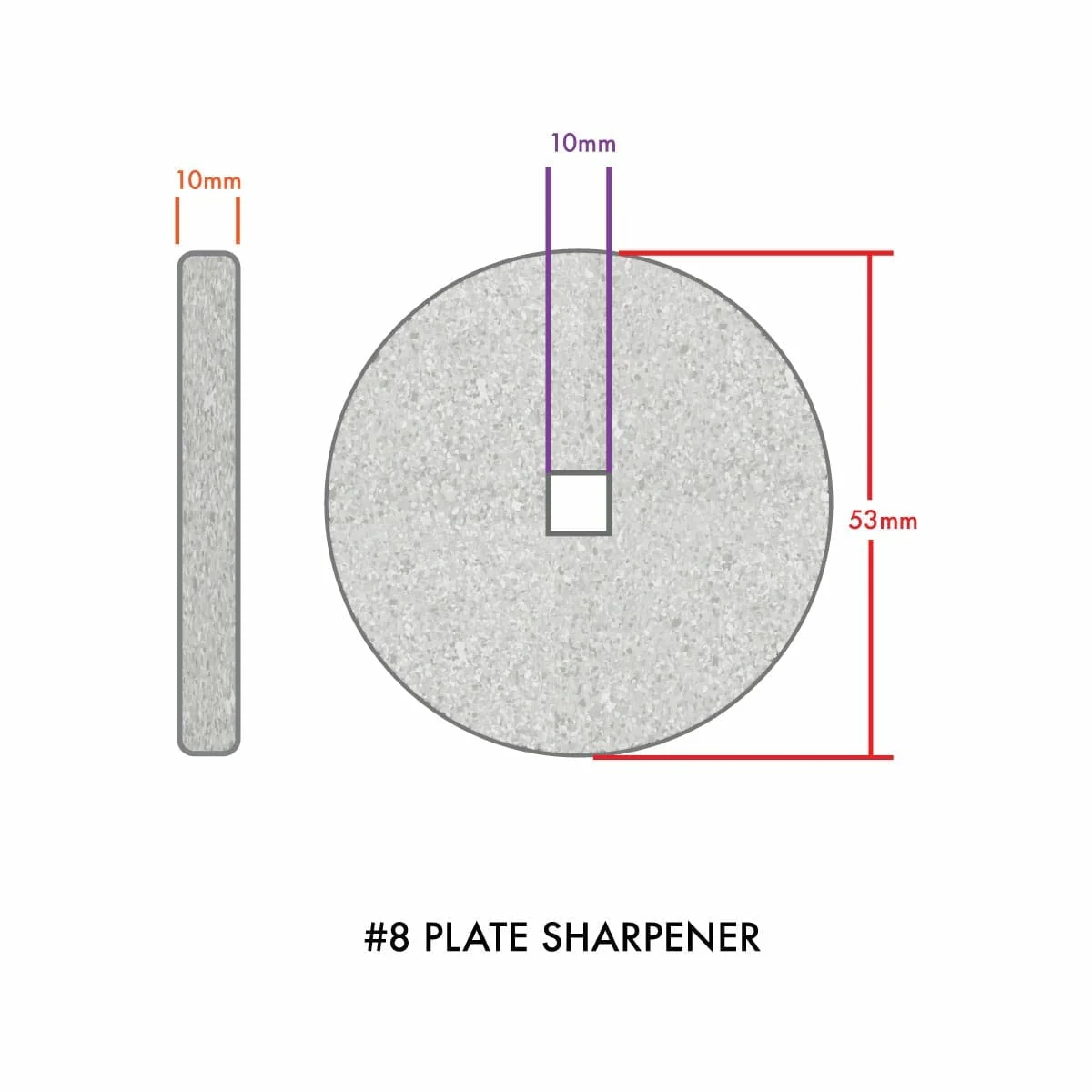 #8 Fine Meat Grinder Knife & Plate Sharpening System - Image 7
