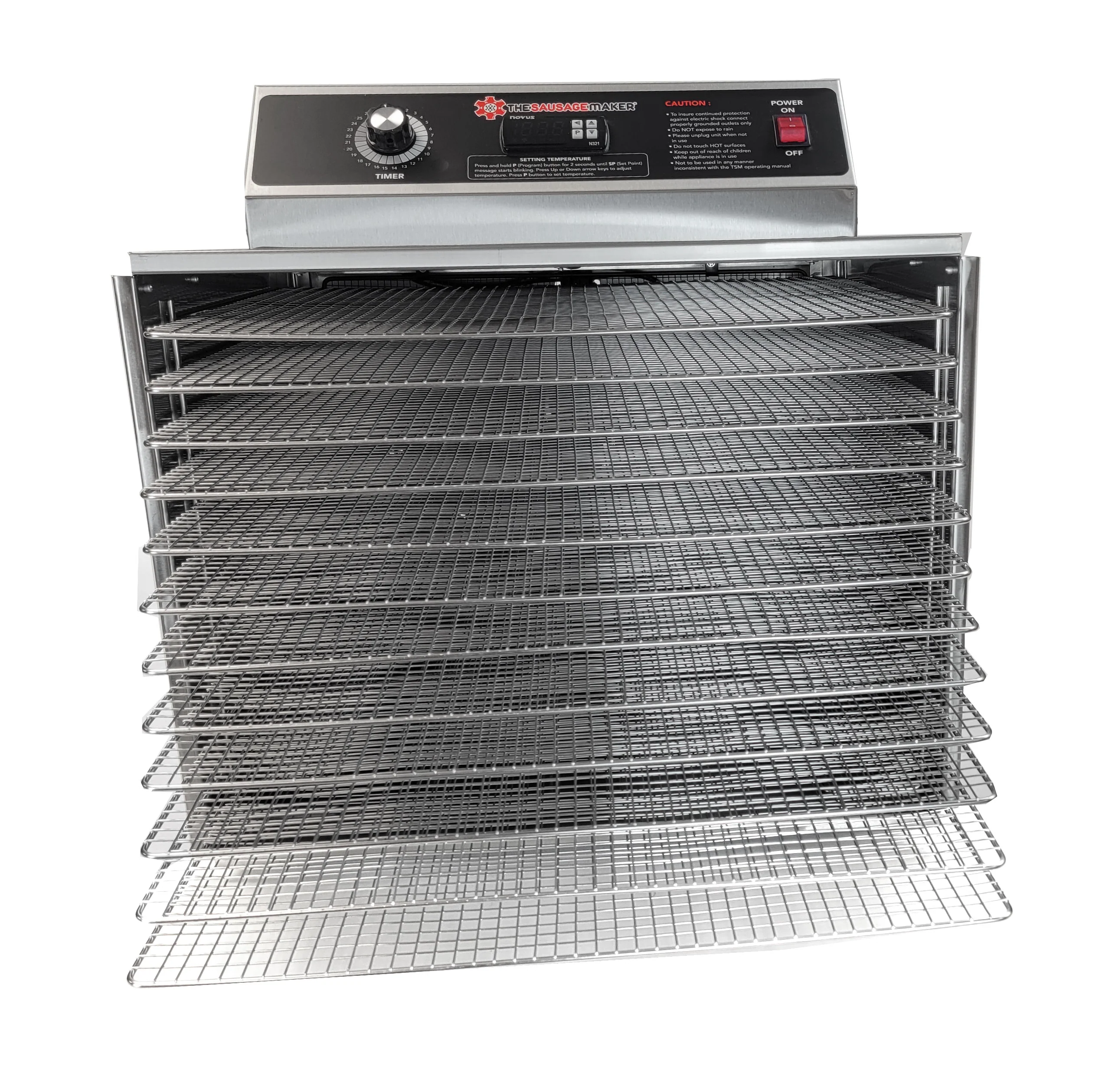 D-12 Food Dehydrator with Stainless Steel Shelves - Image 3