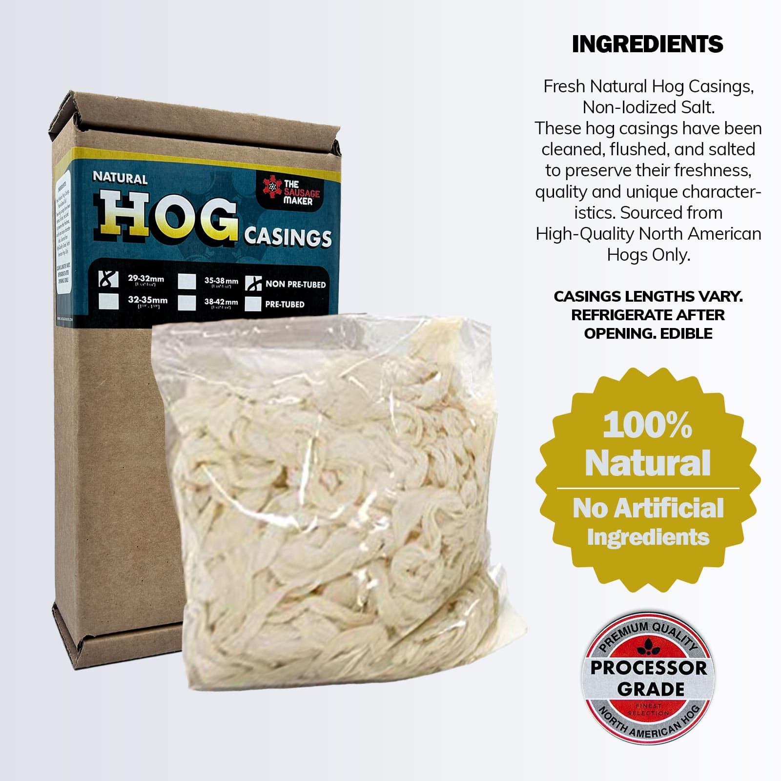 Natural Hog Casings 29-32mm - Image 3