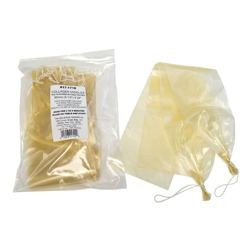 Pre-tied Collagen Casings 90mm