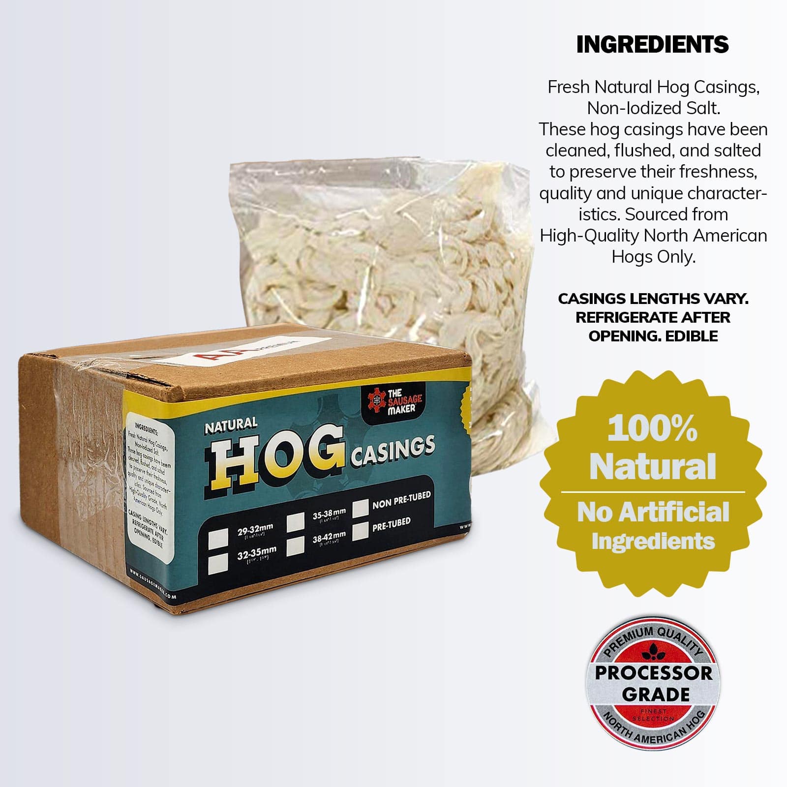Premium Natural Hog Casings 29-32mm - Image 4