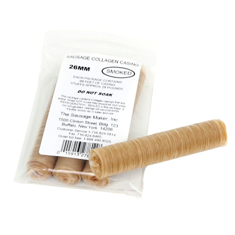 Smoked Collagen Casings 26mm